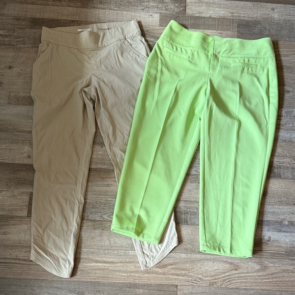 Columbia Pants - Lot x 2 Columbia Tan and green Cato Omni-Shield Pants size 8